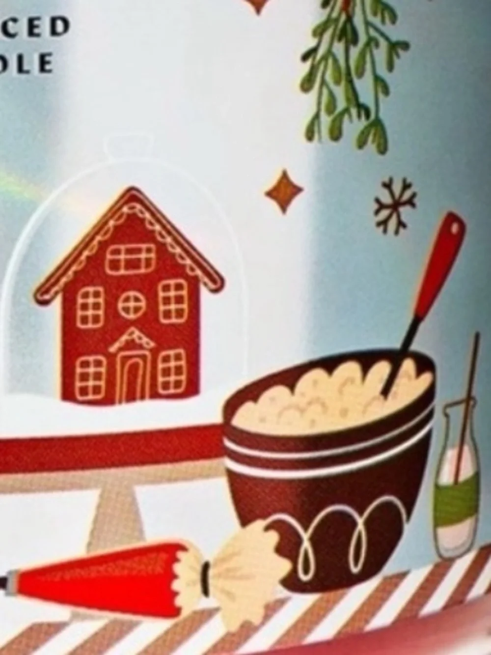 Bath & Body Works Merry Cookie 3 Wick Candle With Decorative Lid